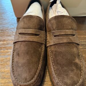 Tony Bianco Zac loafer in espresso suede, size 8.5